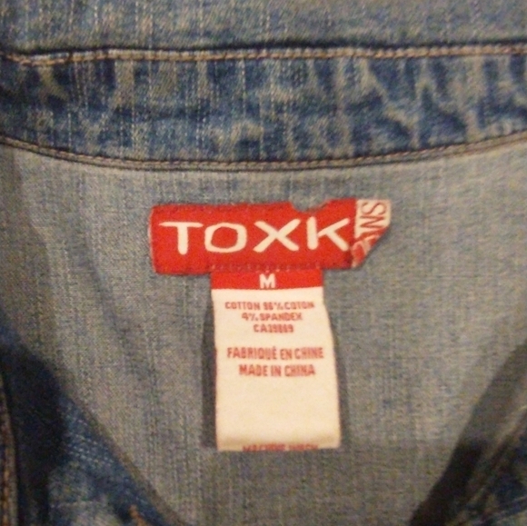 Vintage short cropped jean jacket  toxkjeans - Picture 3 of 6